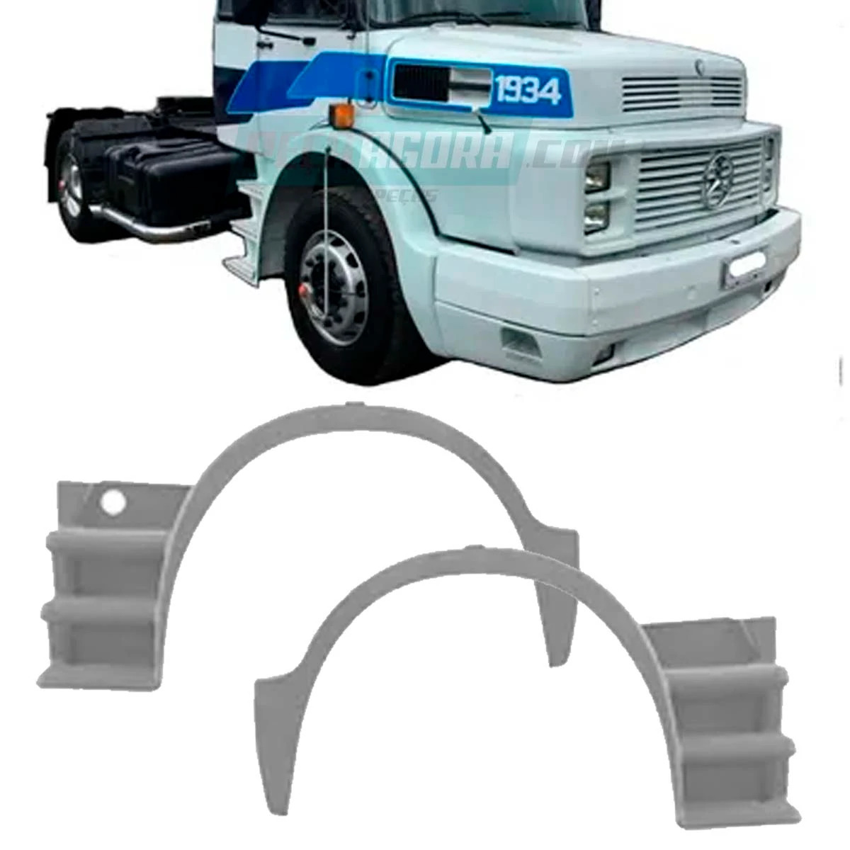 PAR PARALAMA ESQ DIR MB 1934 1932 1933 COM BASE FIBRA MERCEDES BENZ (K.350880720