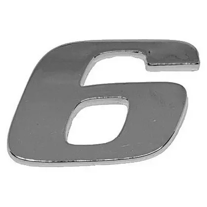 NUMERO 6 OU 9 CROMADO ATEGO-AXOR (9438171714|)