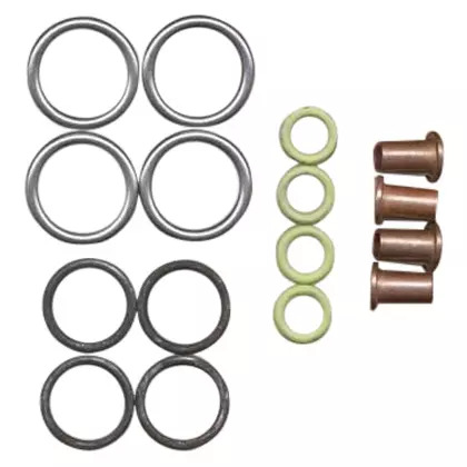 JOGO ANEIS E LUVAS PORTA INJETOR MOTOR MB ACCELO 815 1016 1316 ATEGO 1419 1719 M