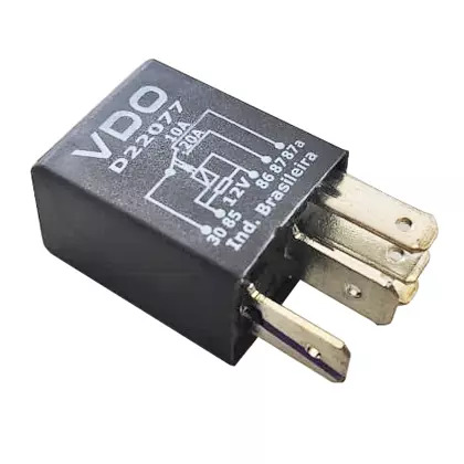 RELE AUXILIAR UNIVERSAL 12V UNIVERSAL 12V C/ 5 TERMINAIS 30/40 AMPERES (38454273