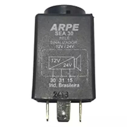 RELE PISCA 12V 3 TERMINAIS SEM SUPORTE FORD / VW / GM / PARA SCANIA / TRALLER / 