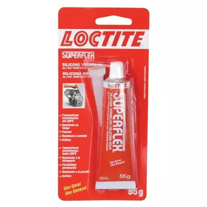 SILICONE VERMELHO LOCTITE SUPERFLEX HT 55G ACETICO ALTAS TEMPERATURAS PROPORCION
