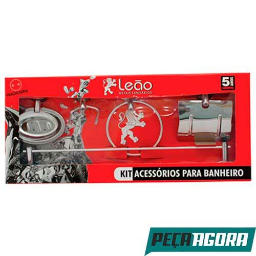 KIT BANHEIRO METAIS LEAO ALUMINIO 15300 COM 5 (13285CC)