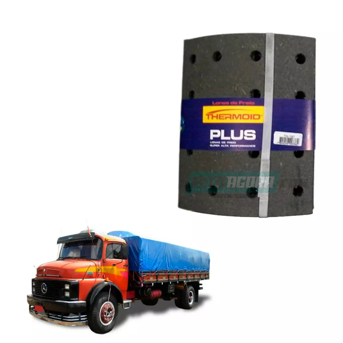 LONA FREIO HI DIANTEIRA TRASEIRA MB 1313 1316 2013 1513 2213 2216 2219 (MB180-TH