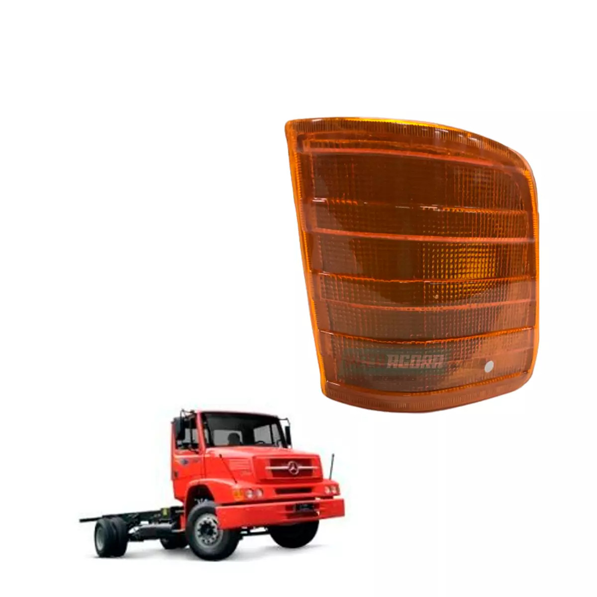 LANTERNA PISCA LD AMBAR MB CAMINHOES 1620 ANO 1983 / 2019 ANO 1983 / 2224 ANO 19