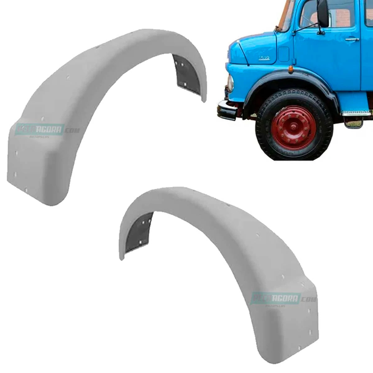 PAR PARALAMA ESQ DIR CABINE MB 1519 1525 COM BASE   (K.3318817003-3318817103)