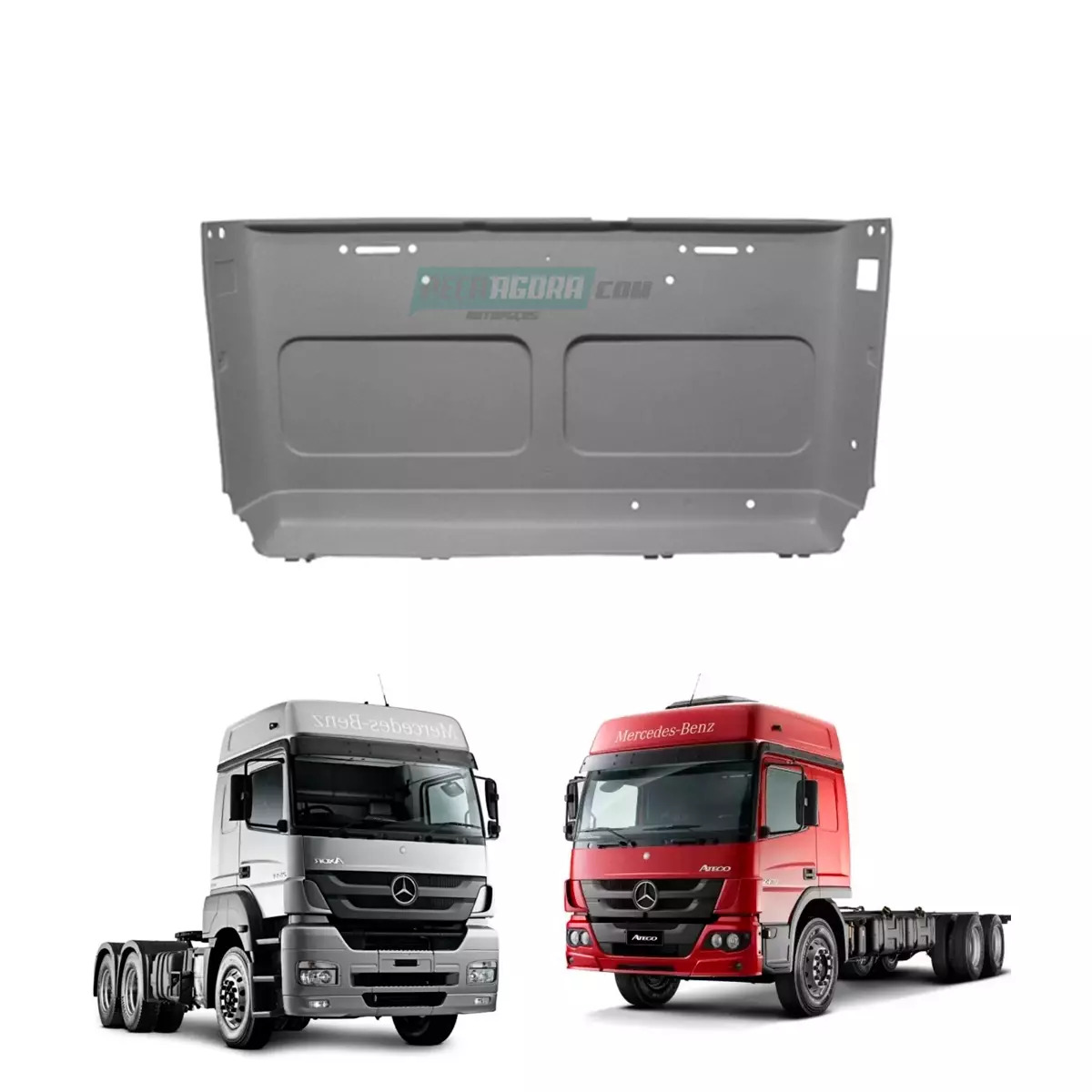 PAREDE BISICLAINE TETO BAIXO MERCEDES BENZ CAMINHAO ATEGO AXOR (9586905541)