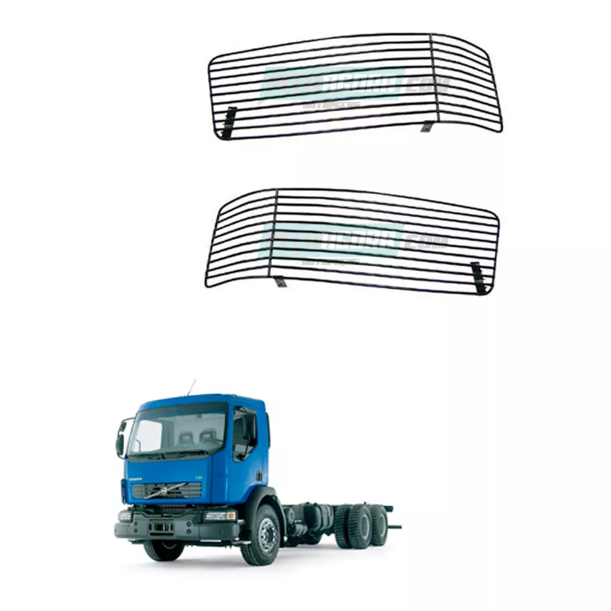 PAR GRADE PROTETORA FAROL PRETA VOLVO VM 23 (135094)