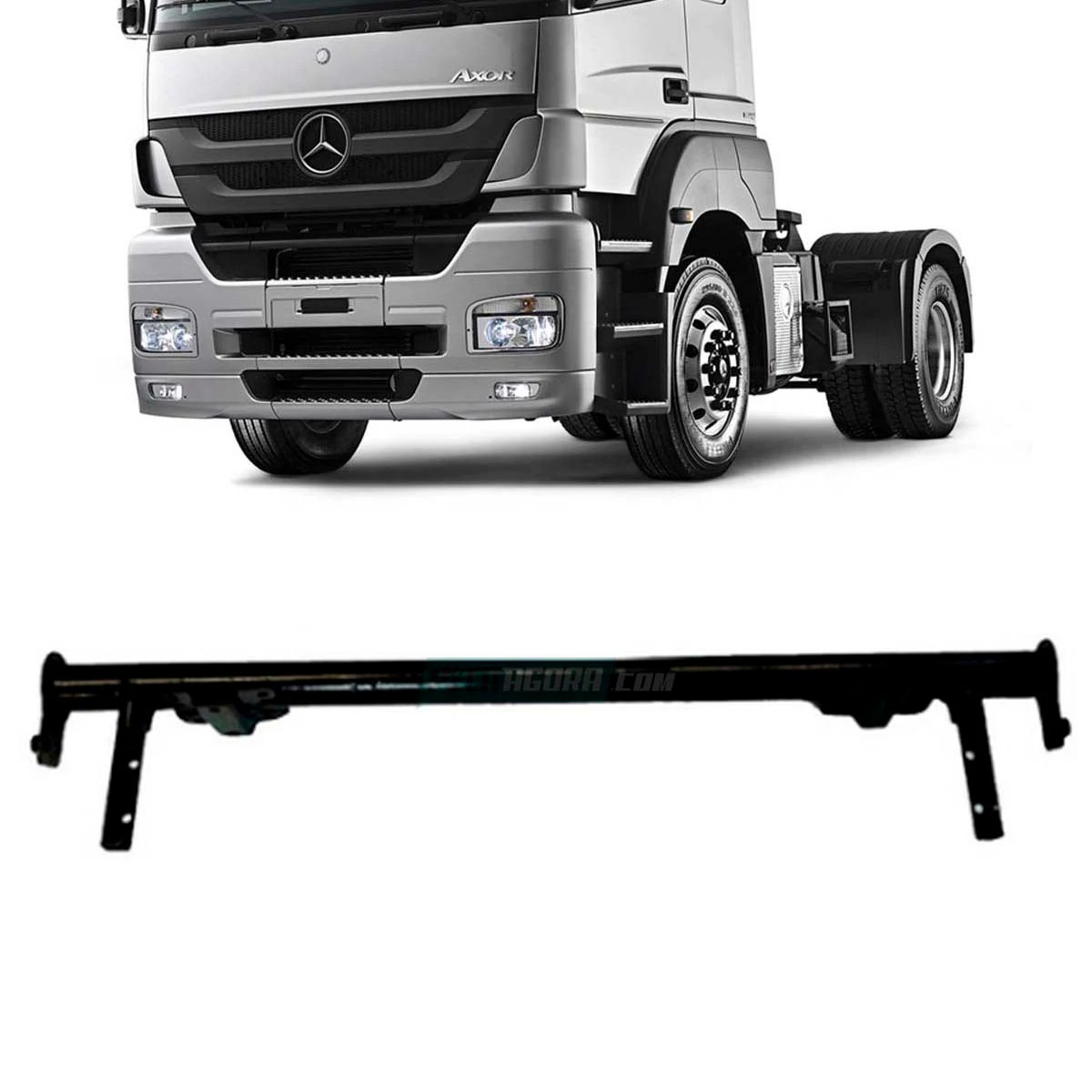 SUPORTE CENTRAL ESTRIBO PARACHOQUE INFERIOR MB AXOR 1933 2035 2040 2044 2533 253