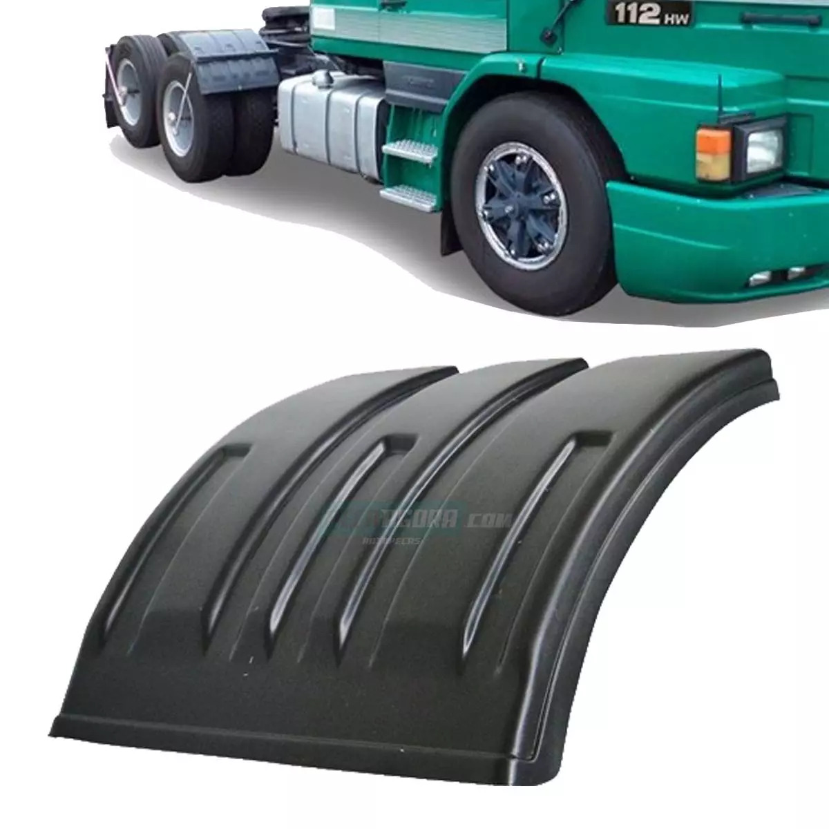 MEIO PARALAMA DIANTEIRO PARA SCANIA SERIE 3 112 113 143 PRETO (1678122-Z565)