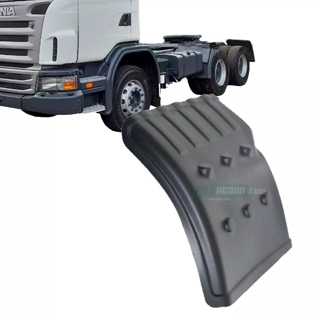 MEIO PARALAMA TRASEIRO TRACAO PARA SCANIA 94 114 124 SERIE S 2019.. GRAFITE DIAN