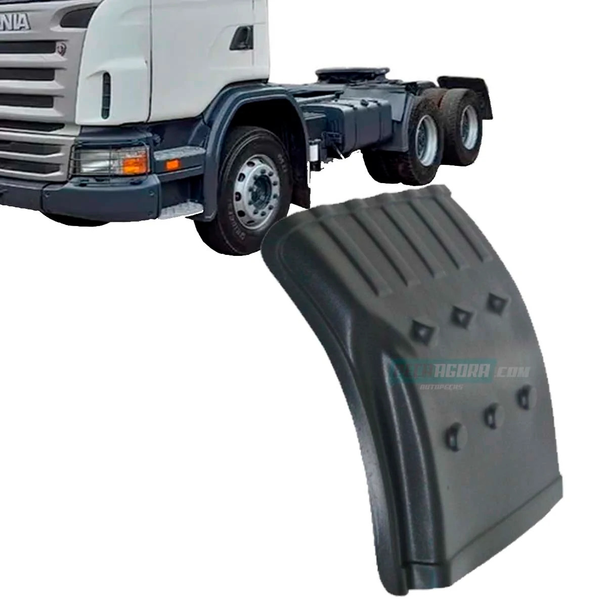 MEIO PARALAMA TRASEIRO TRACAO SCANIA NTG 2019... GRAFITE (1357600-Z563)