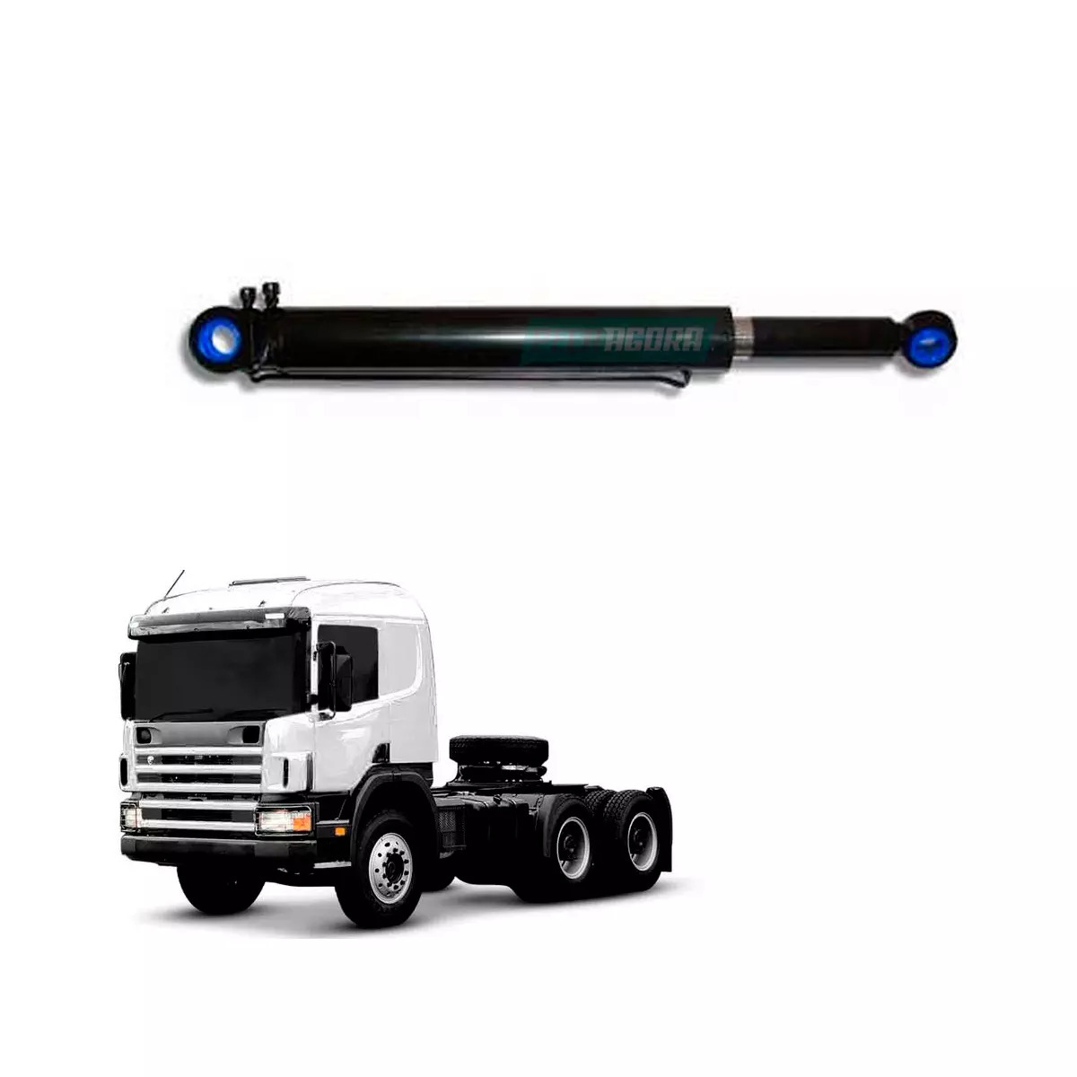 CILINDRO HIDRAULICO DE BASCULANTE DA CABINE PARA SCANIA SERIE 4 124R 2004 DIANTE