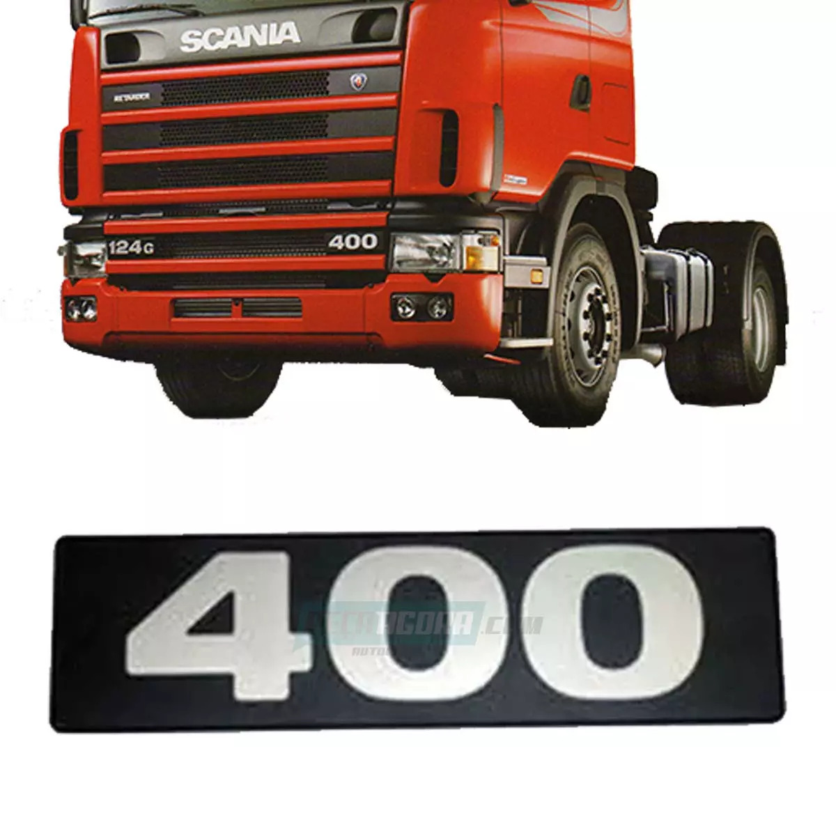 EMBLEMA FRONTAL 400 PARA SCANIA SERIE 4 ATE 2003 (1365125,)