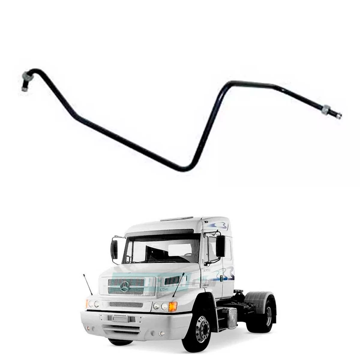 TUBO COMPRESSOR AR ATE A CONEXAO MB L LS 1938 L LK LS2638 MERCEDES BENZ (6964207