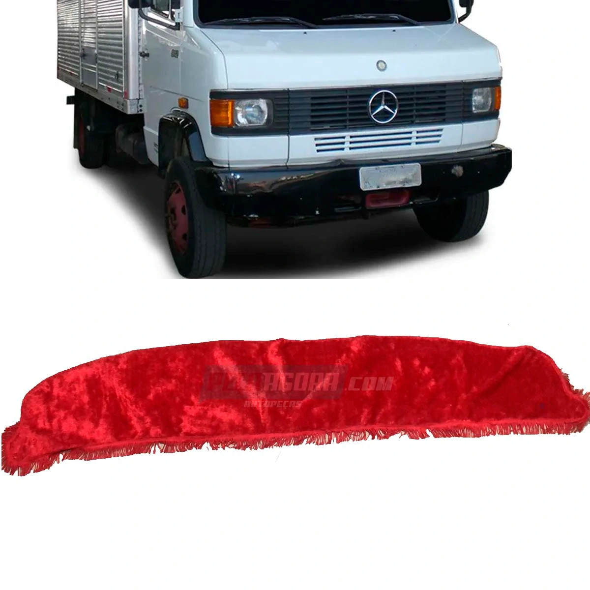 CAPA PELUCIA CHINIL PAINEL S/LOGO MB 709 912 1618 NAO GAUCHA C/ FORRO VERMELHA (