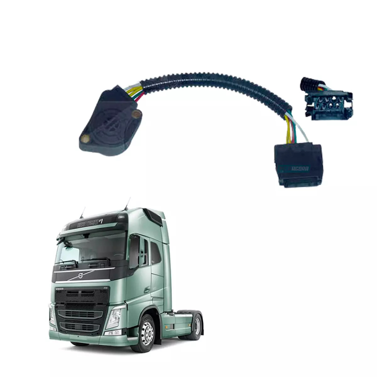 SENSOR PEDAL ACELERADOR CONECTOR 5 PINOS VOLVO FH NH FM  (3985226,)
