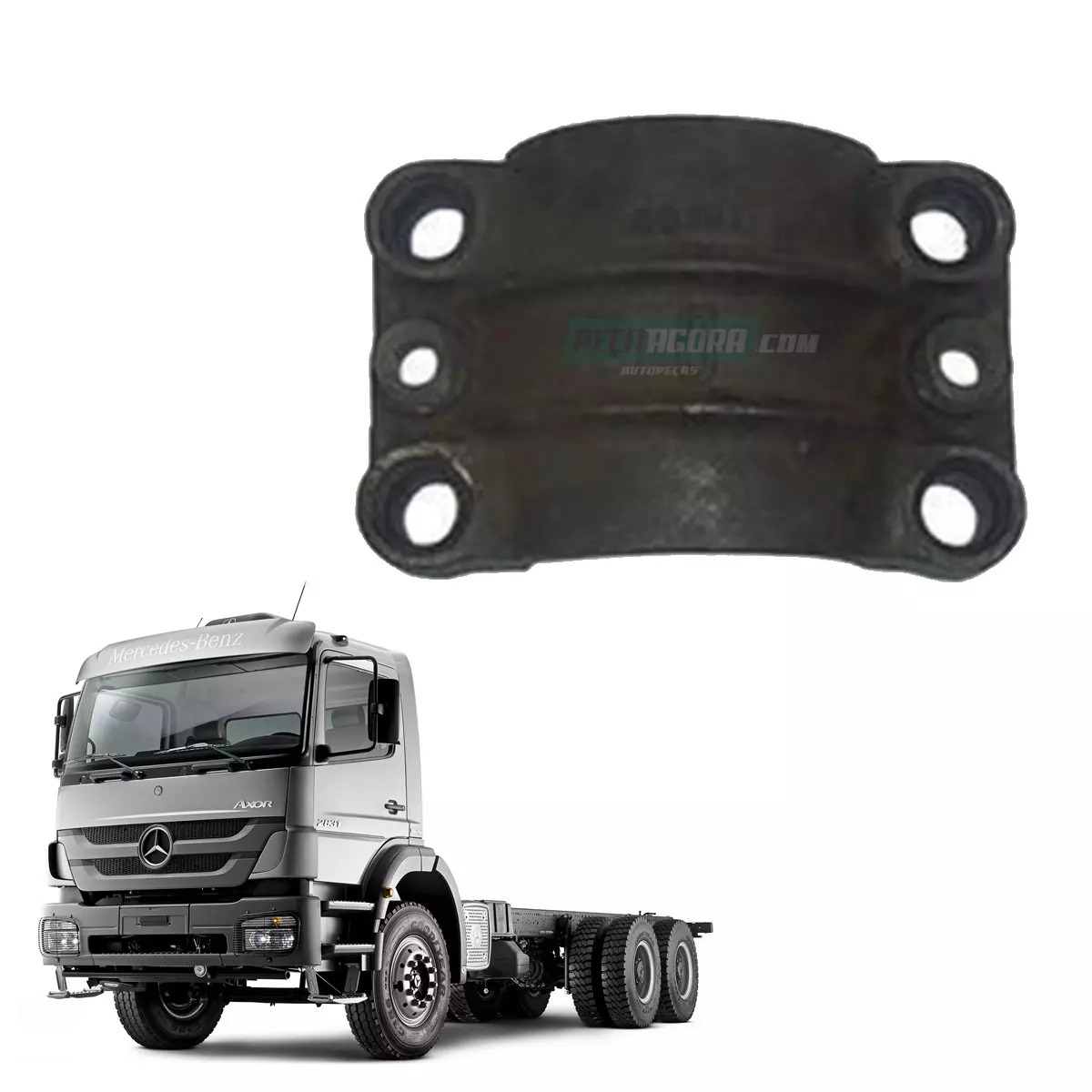 CAPA FIXACAO BUCHA EIXO CENTRAL TANDEN MB AXOR 2625 2628 2628K 2631 2631K 2632K 