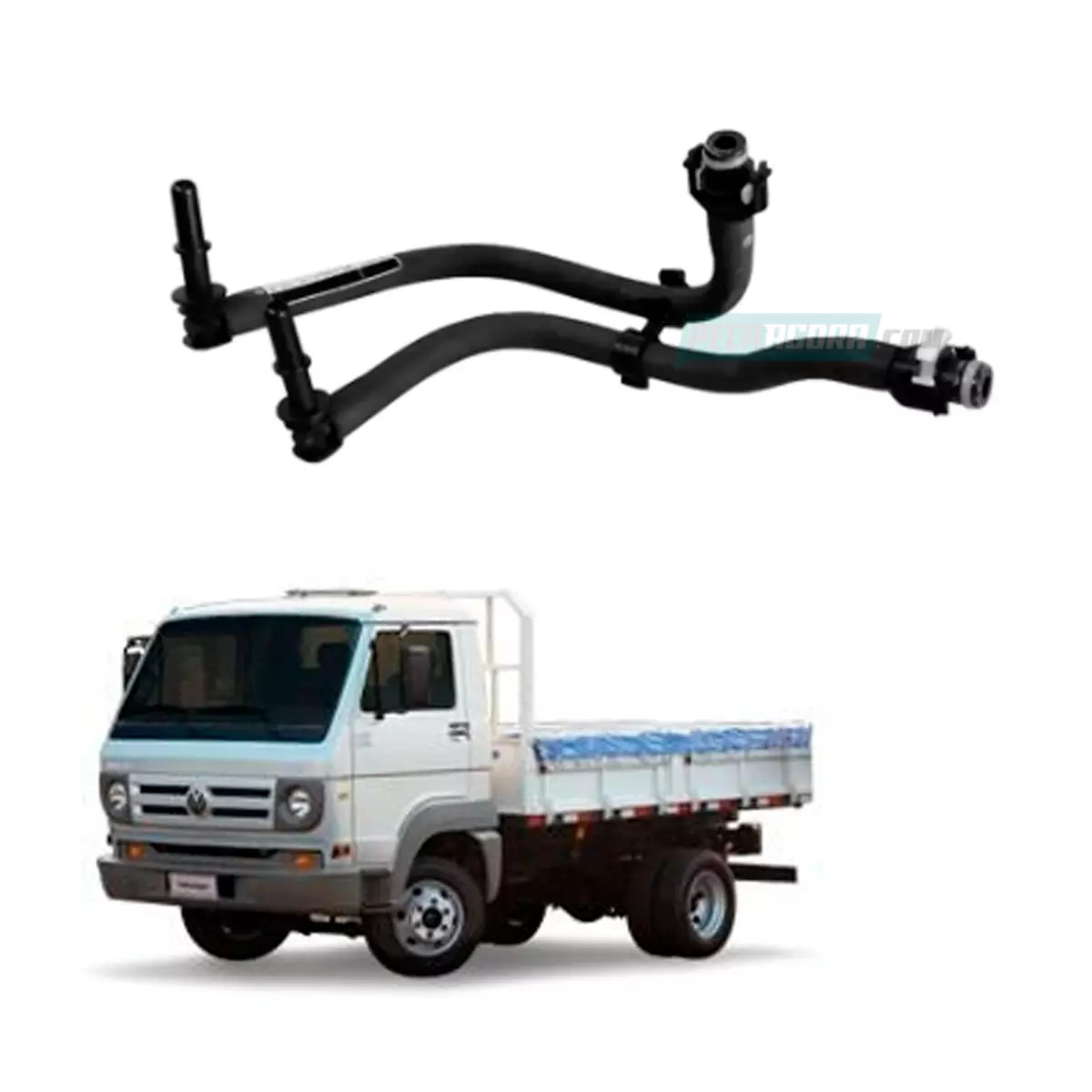 CONJUNTO TUBO COMBUSTIVEL COM GRAMPO VW 8150EOD MICRO ONIBUS 8150E ELETRONIC 815