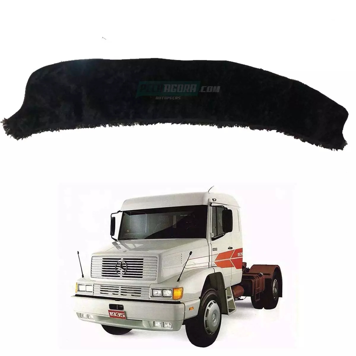 CAPA PELUCIA CHINIL PAINEL S/LOGO MB 1935 1941 1634 NAO GAUCHA C/FORRO PRETA (44