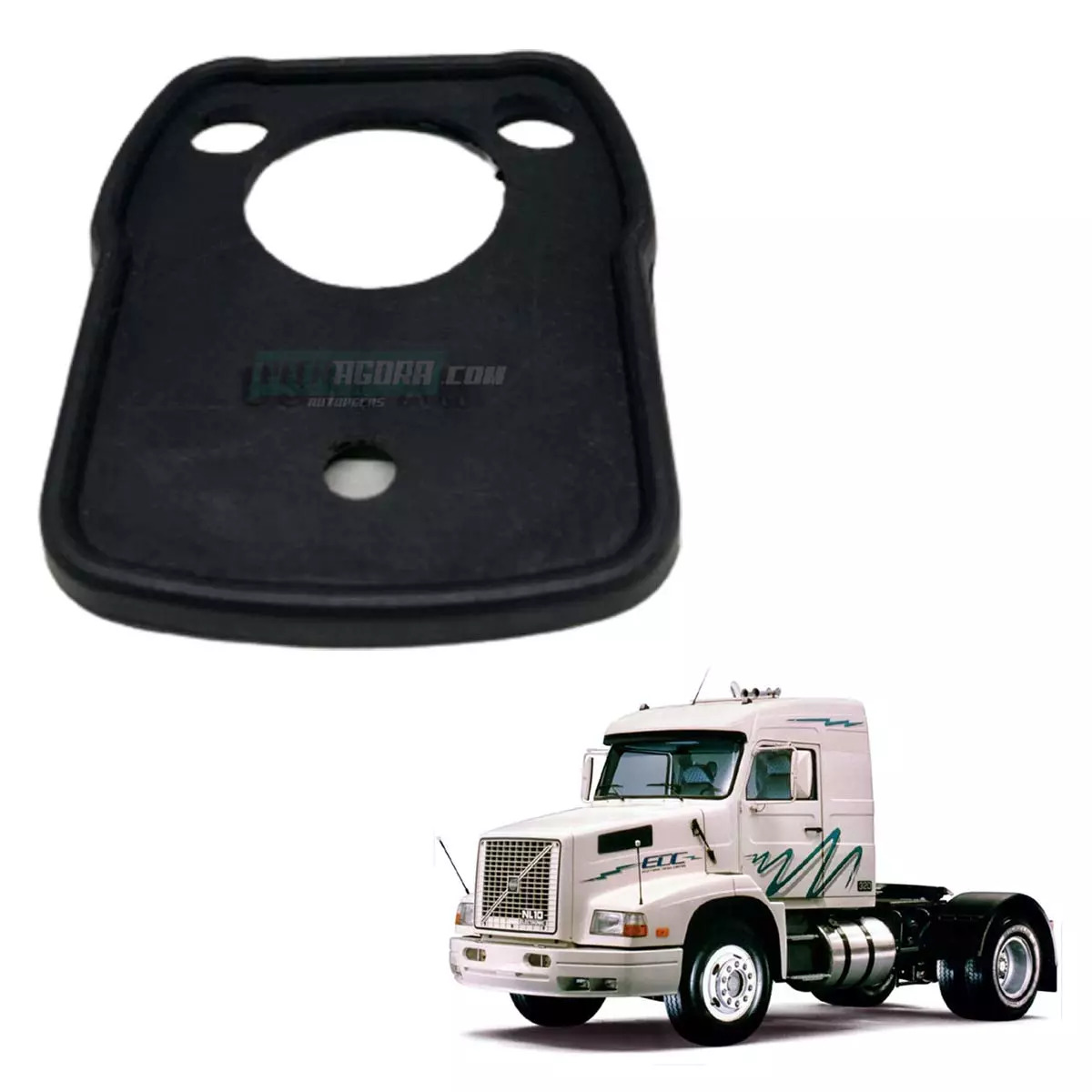 CALCO DA MACANETA EXTERNA PORTA VOLVO N10 N12 NL12 NL10 PARTE MAIOR  (8124726.)