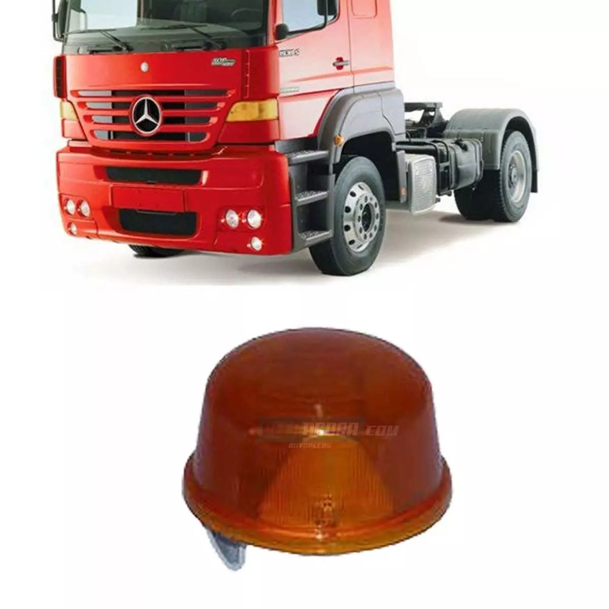 LANTERNA SETA PISCA LATERAL SEM SOQUETE MB AXOR 1938S 1944S 1933 (9418201021)