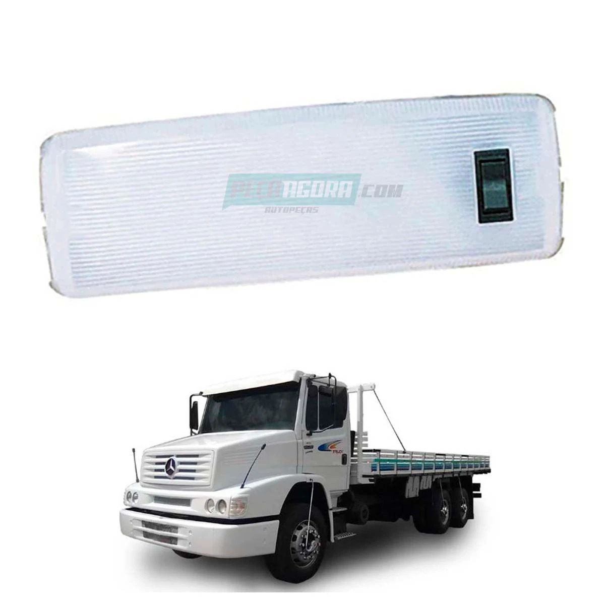 LANTERNA INTERNA TETO COM INTERRUPTOR MB LN710 914 L1618 1620 1621 1218 1418 (33