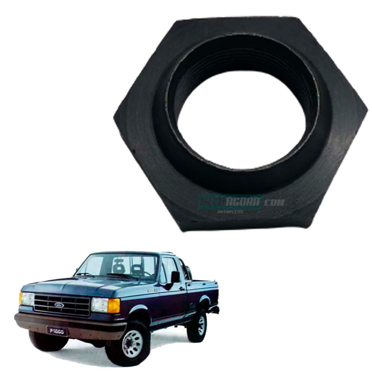 PORCA EIXO ENTALHADO CÂMBIO EATON 240F 280V 240V FS2615 2405 FORD F1000 F350 F6