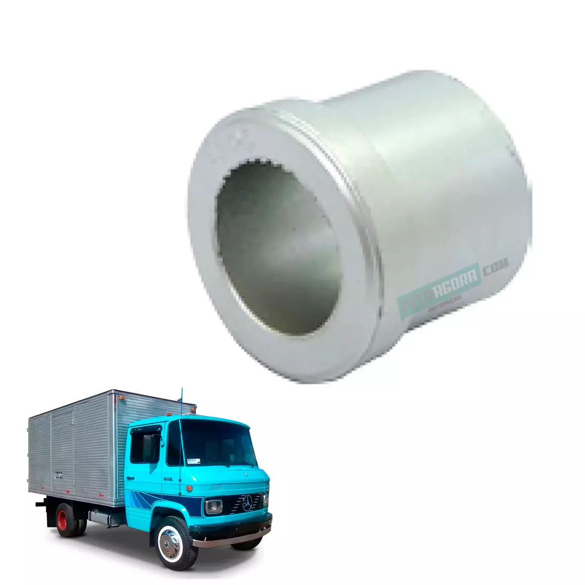 BUCHA MOLA DIANTEIRA PLASTICO MB 608 608D 708 709 712 MERCEDES BENZ (3193240750|