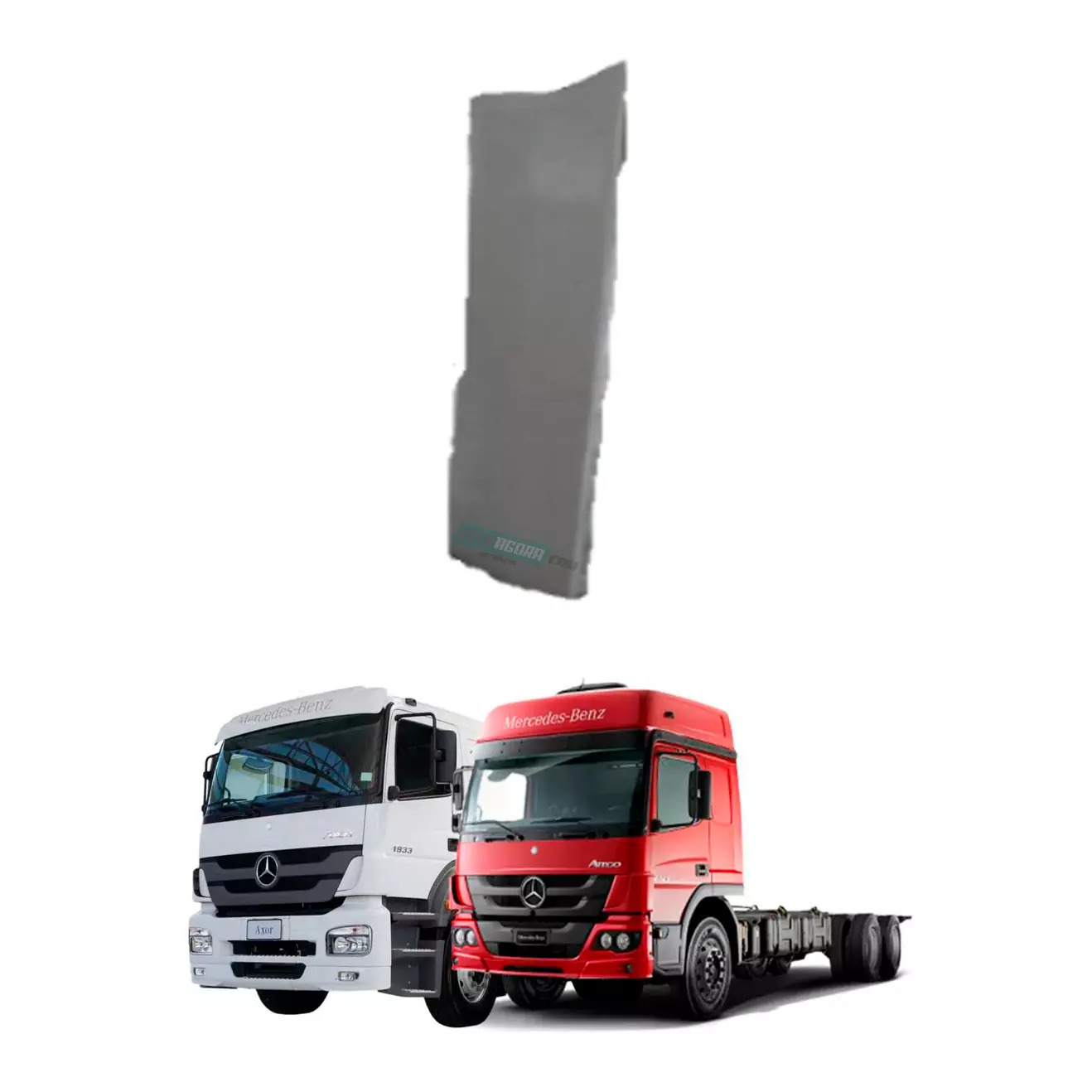 DEFLETOR LATERAL MB AXOR ATEGO CABINE SEMI LEITO ESQUERDO (AS2610)