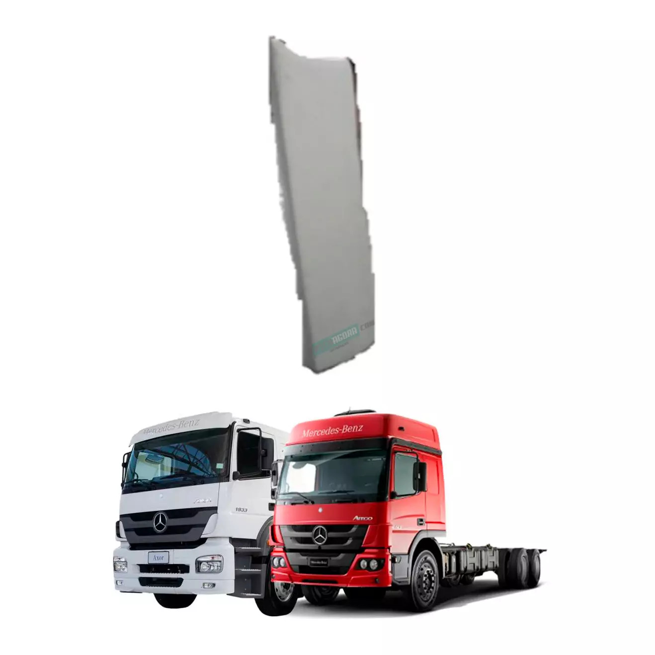 DEFLETOR LATERAL MB AXOR ATEGO CABINE SEMI LEITO DIREITO (AS2611)