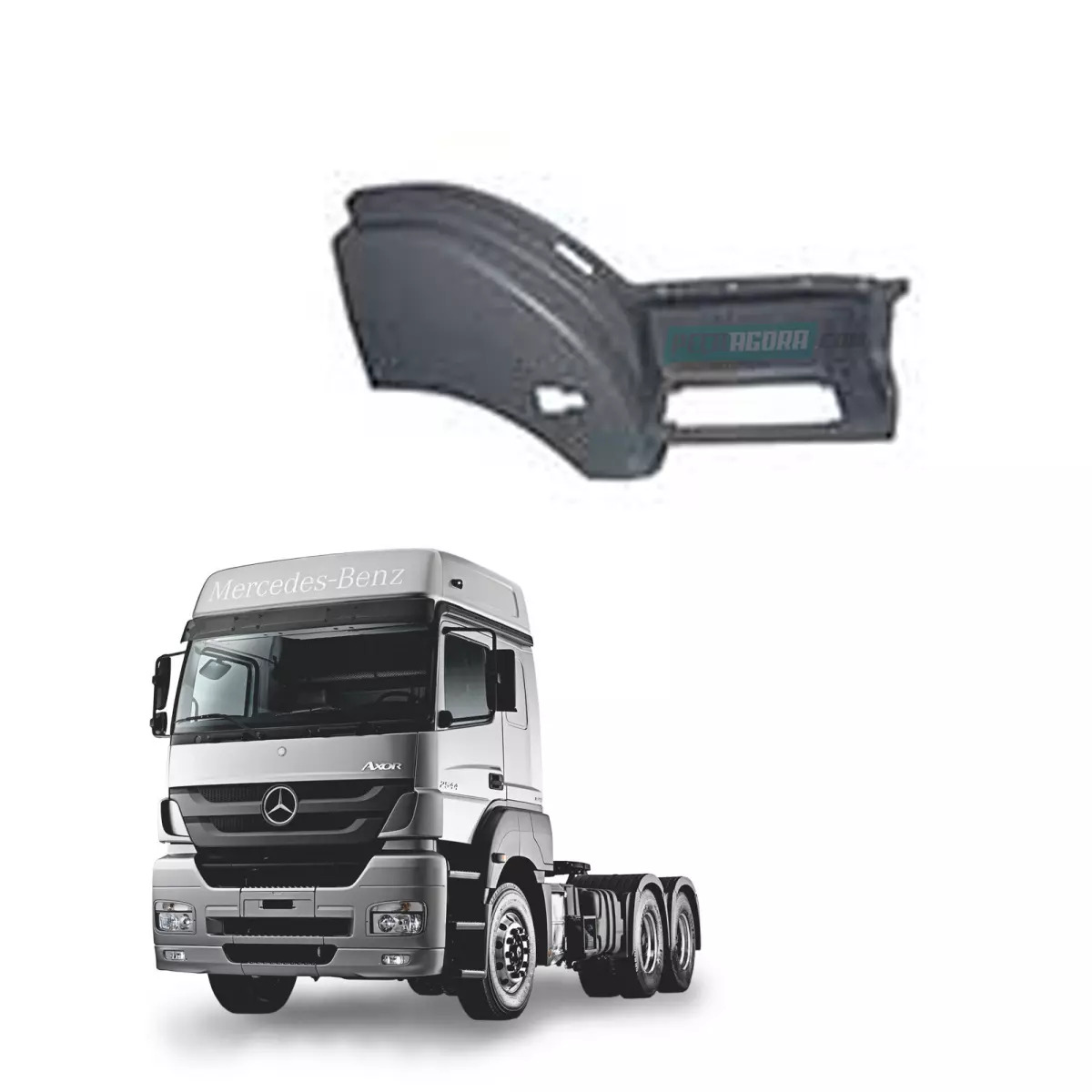 PARALAMA ESTRIBO CABINE DIANTEIRO DIREITO MB AXOR 2035 2040 2044 2540 2544 2640 