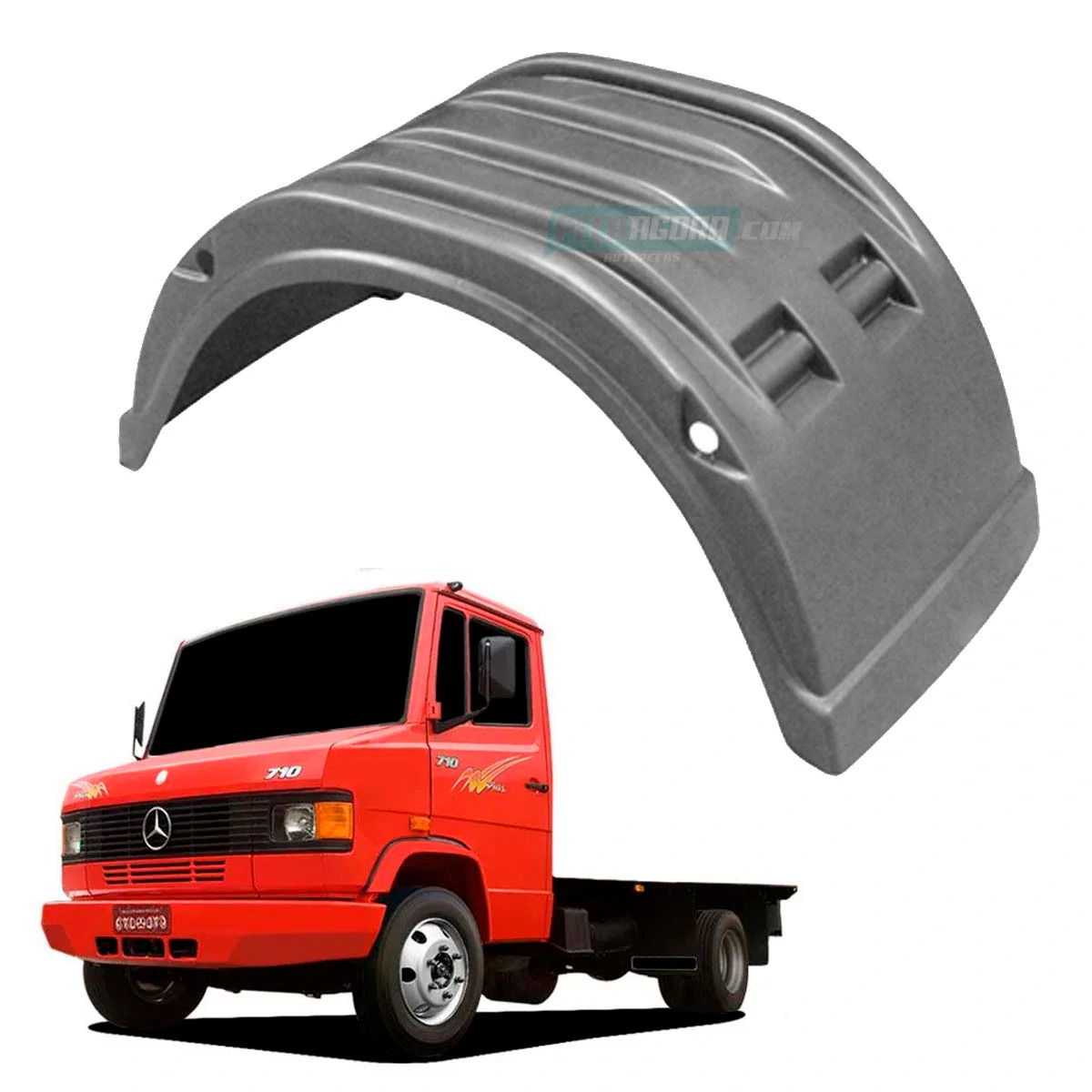 PARALAMA INTERICO TRACAO MB 710 VW 8120 FORD CARGO 3/4 PLASTICO (R006648)