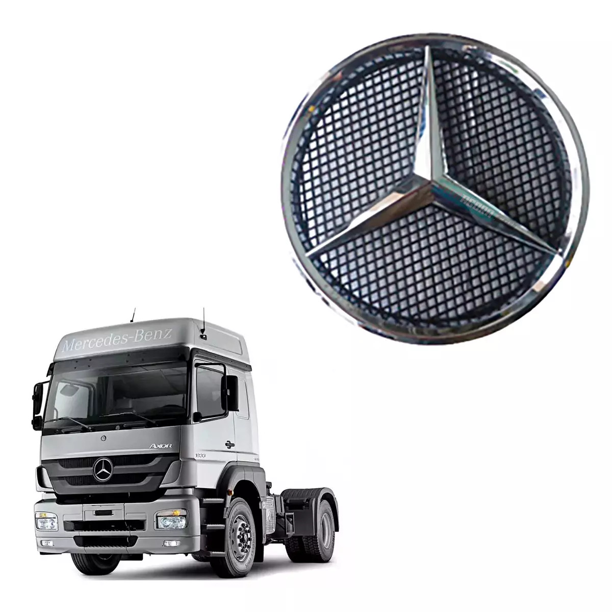 EMBLEMA DA GRADE MBB AXOR 1933 2540 2644 (9448100018.)