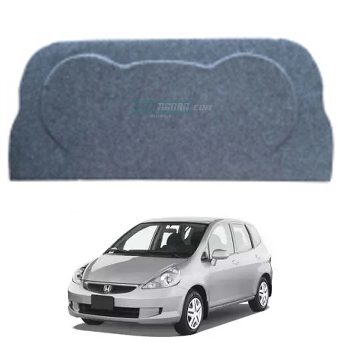 M308602 TAMPA PORTA MALA HONDA FIT 03 A 08 ARTICULADO CINZA (M308602)