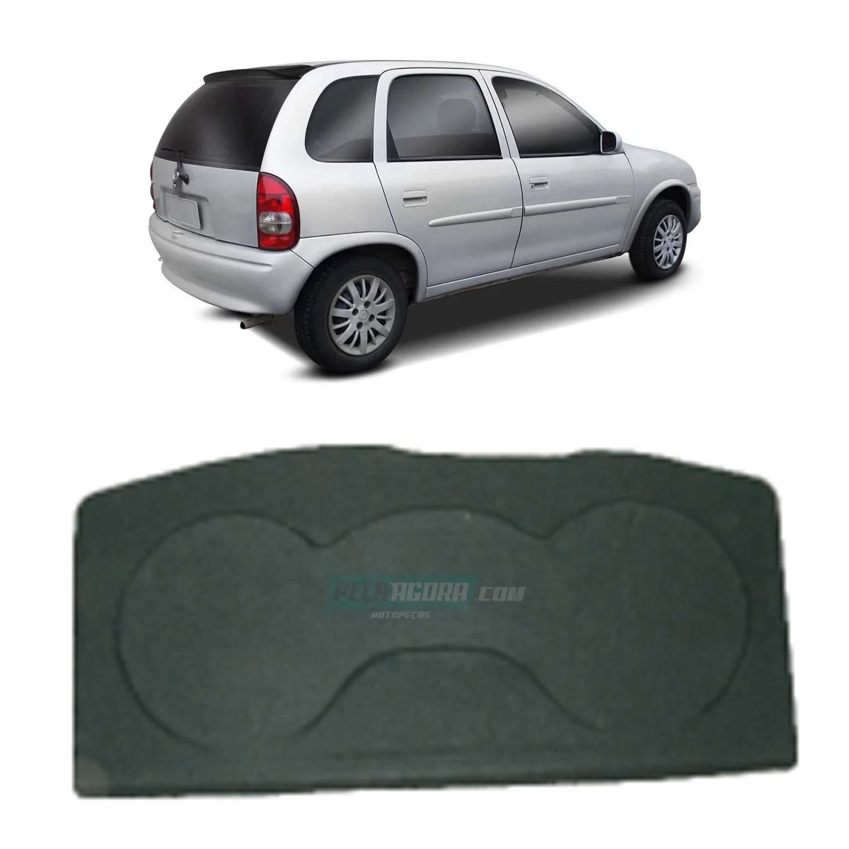 TAMPA PORTA MALA CORSA 4 PORTAS GRAFITE (M308063)