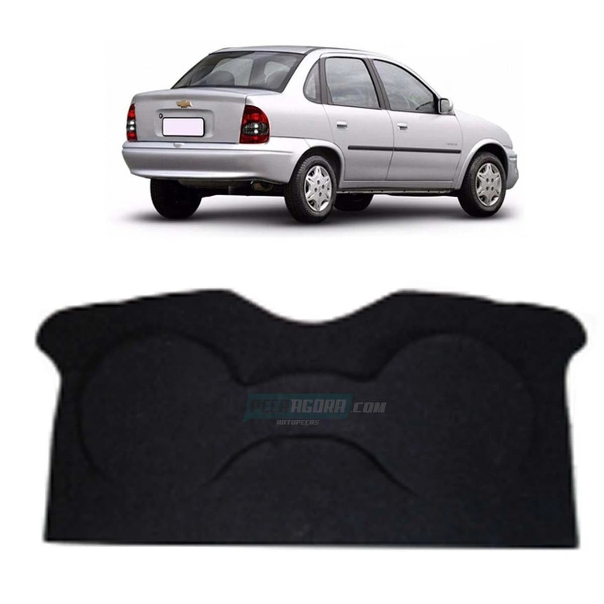 TAMPA PORTA MALA CORSA 2007 4 PORTAS GRAFITE (M308306)