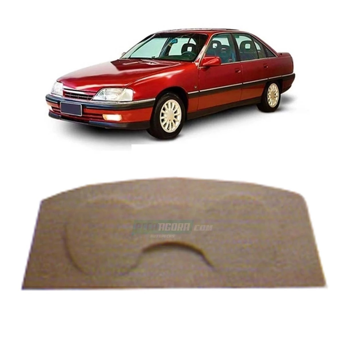 TAMPA PORTA MALA OMEGA ANTIGO CINZA (M308724)