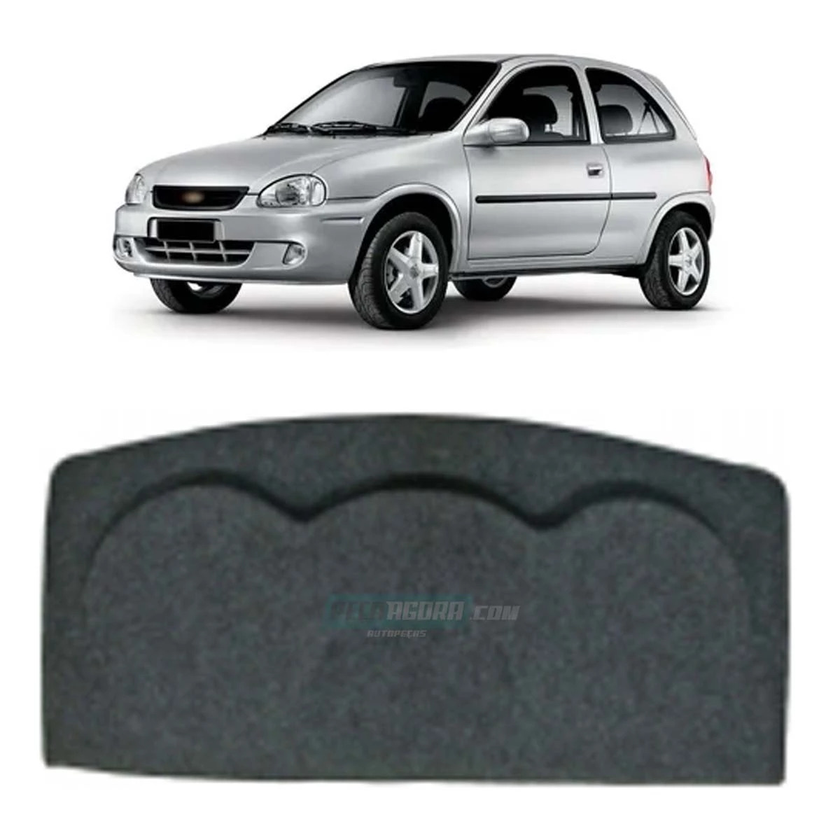 TAMPA PORTA MALA CORSA 2 PORTAS GRAFITE (M308011)