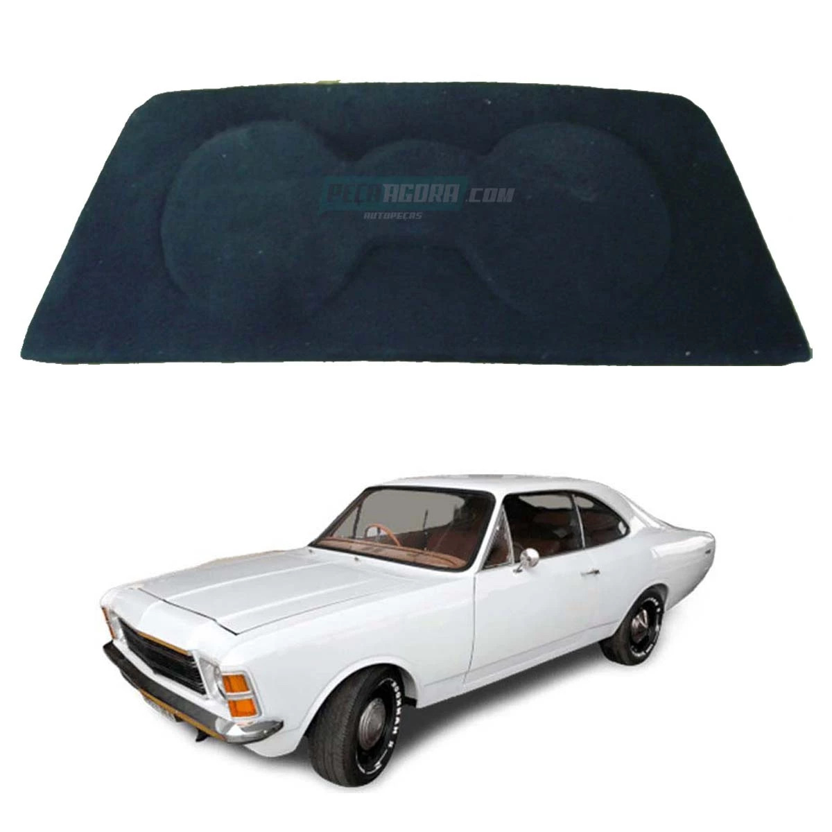 TAMPA PORTA MALA OPALA 2 PORTAS PRETO (M308051)