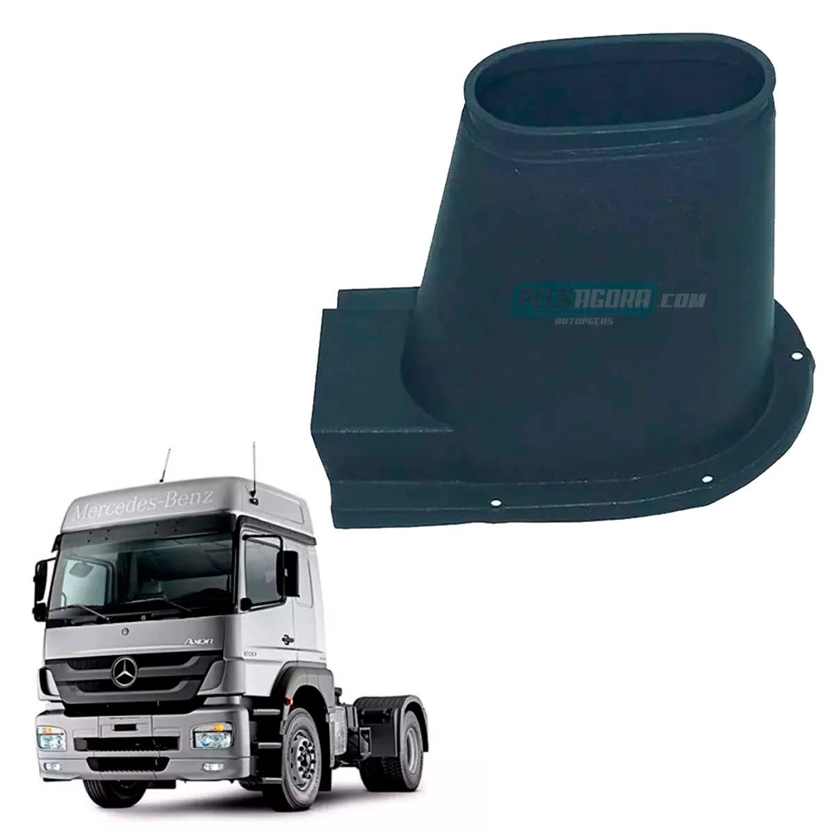 CAPA COLUNA DIRECAO SUPERIOR CHAPEU DE BRUXA MB AXOR 1933 (9704600695-R1211695)