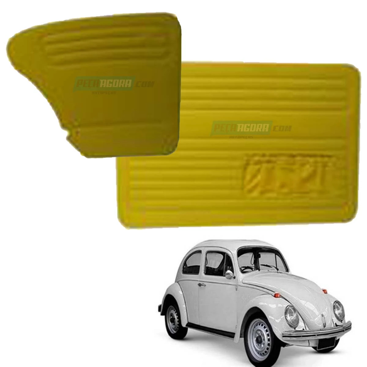 FORRACAO PORTA + LATERAL TRASEIRA AMARELO C/BOLSA FUSCA ATE 77 69 70 71 72 73 74