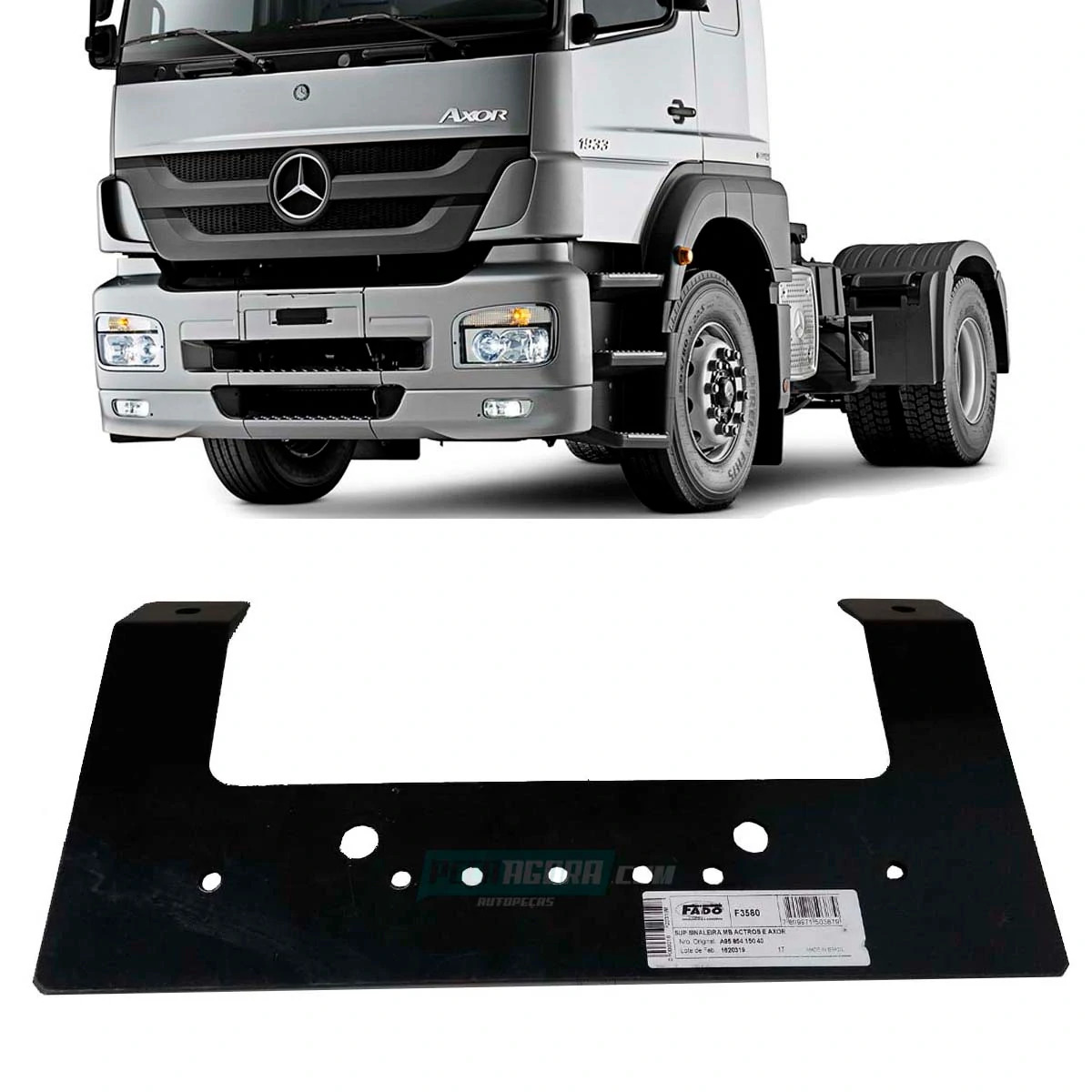 SUPORTE LANTERNA TRASEIRA MB AXOR 1933 2035 2040 2536 2540 2644 3340 3344 4140 (