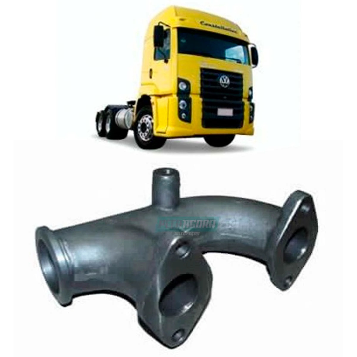 COLETOR ESCAPE CUMMINS ISC 8.3 ELETRONICO VW 19320E 25320 31320E PARTE MENOR (2T