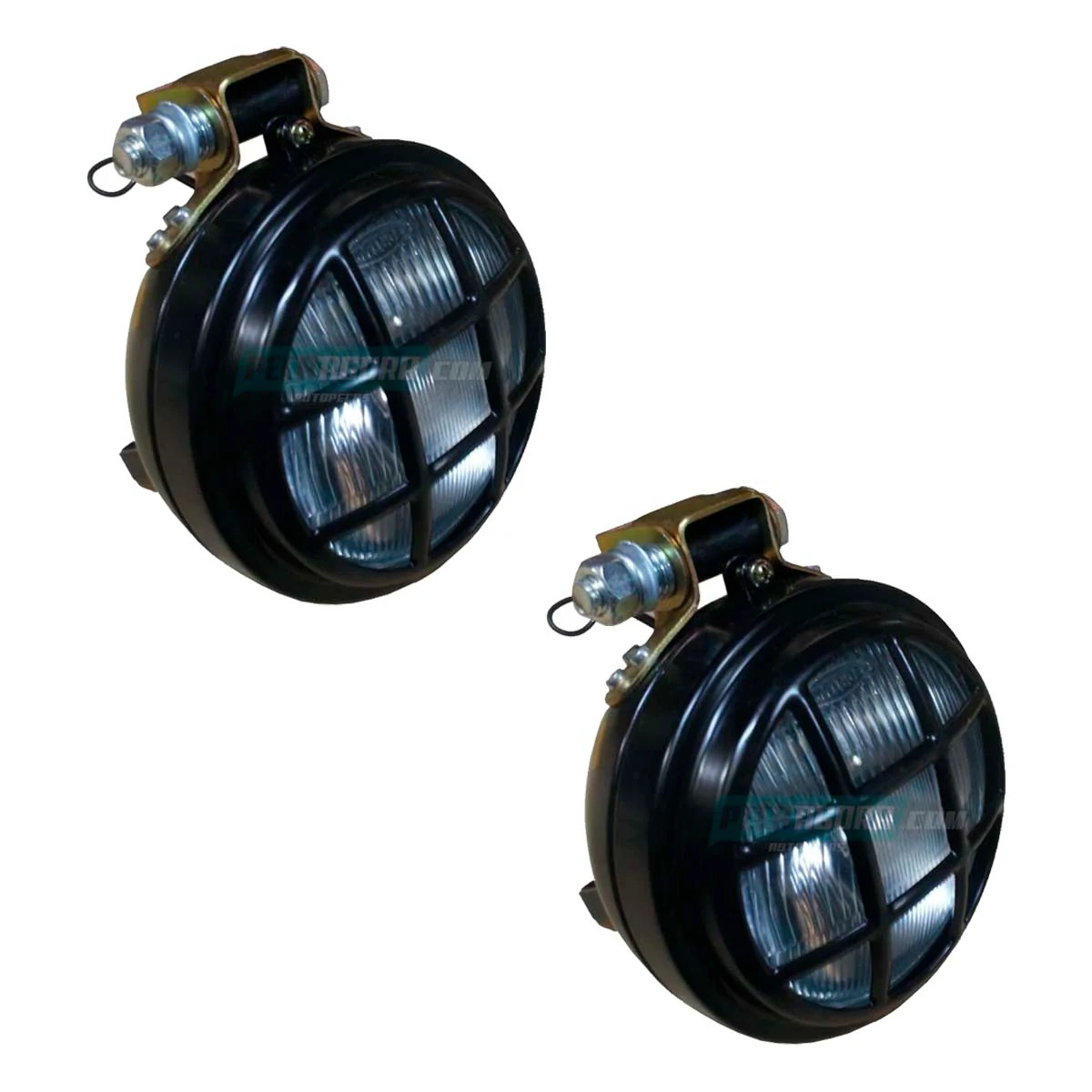 PAR FAROL MILHA 158MM COM MANEJO - OFF-ROAD PICK-UP JEEP ACO PRETO  (K.ML0202-15