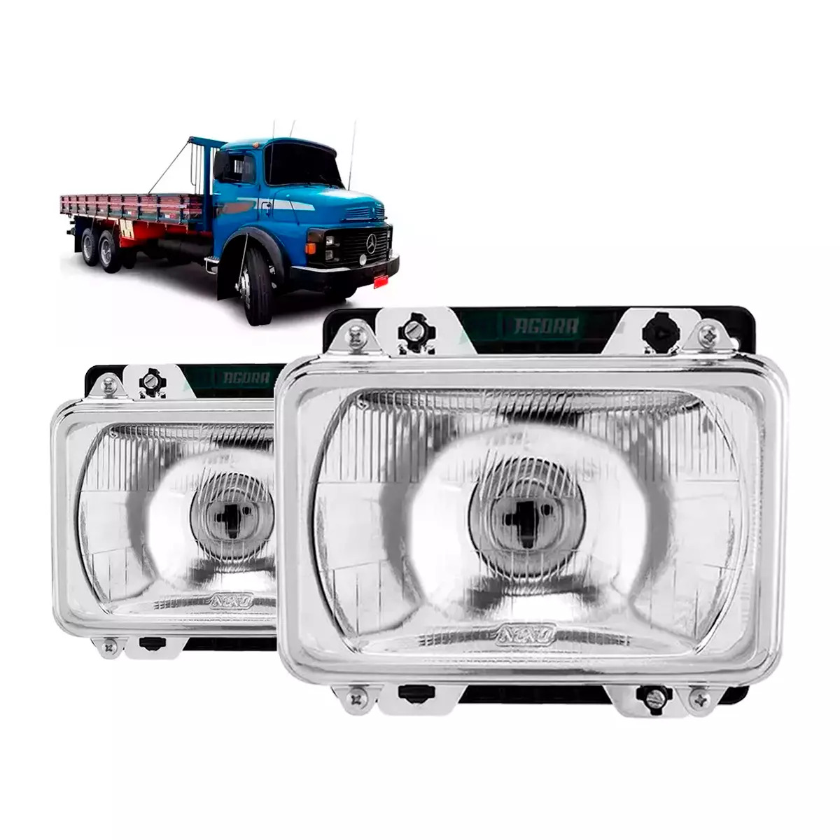 PAR FAROL ALTO MB 1113 1114 1313 1513 2013 CARA PRETA 1983 A 1992 ONIBUS O 371 -