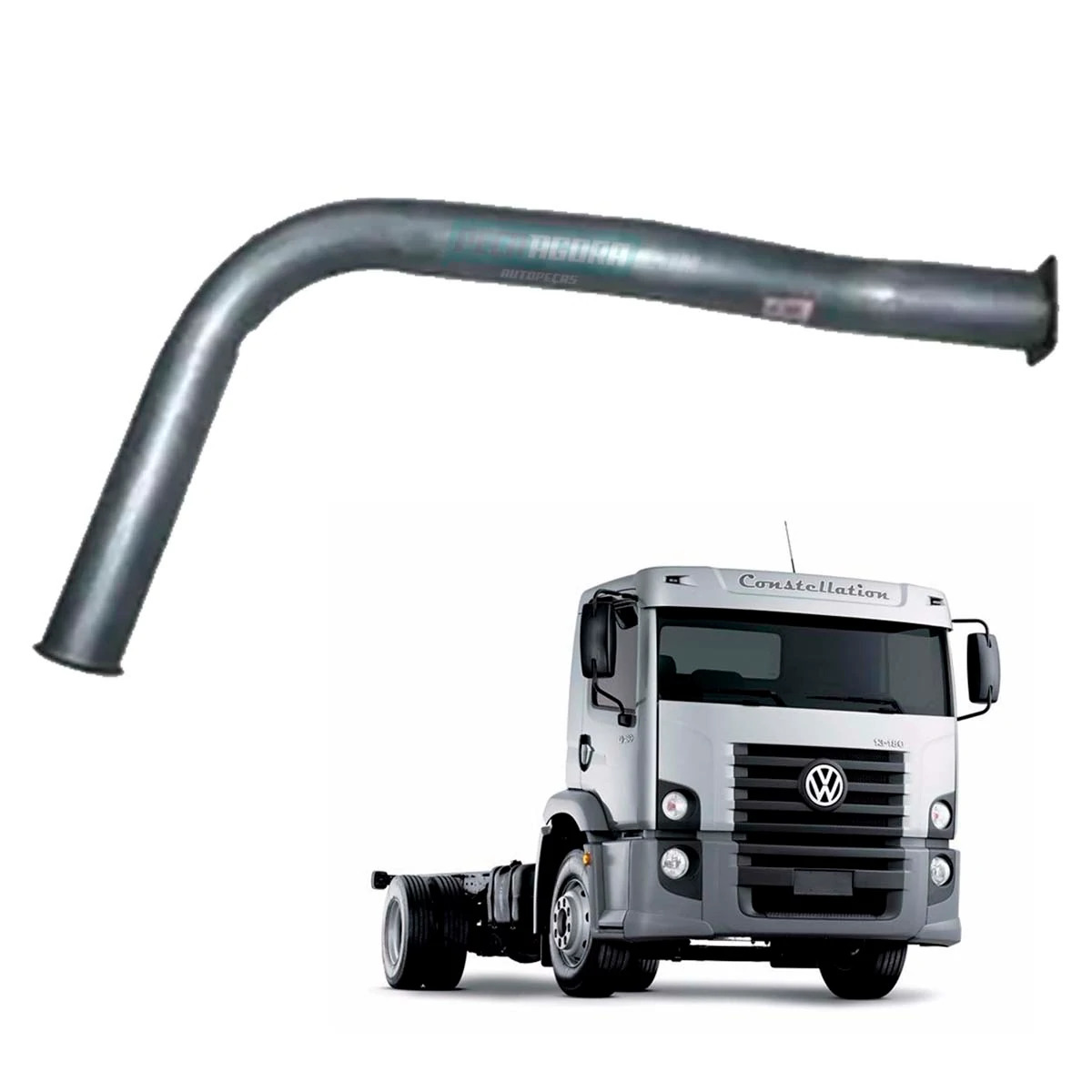 TUBO SAIDA MOTOR VW 13180 15180 14150 12180 14180 17180 MOTOR MWM X10  (2RH25310