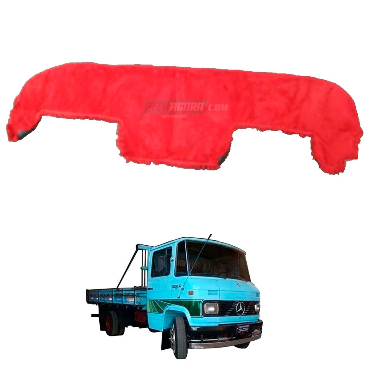 CAPA PELUCIA CHINIL PAINEL S/LOGO MB 608 NAO GAUCHA C/FORRO VERMELHA (449616)