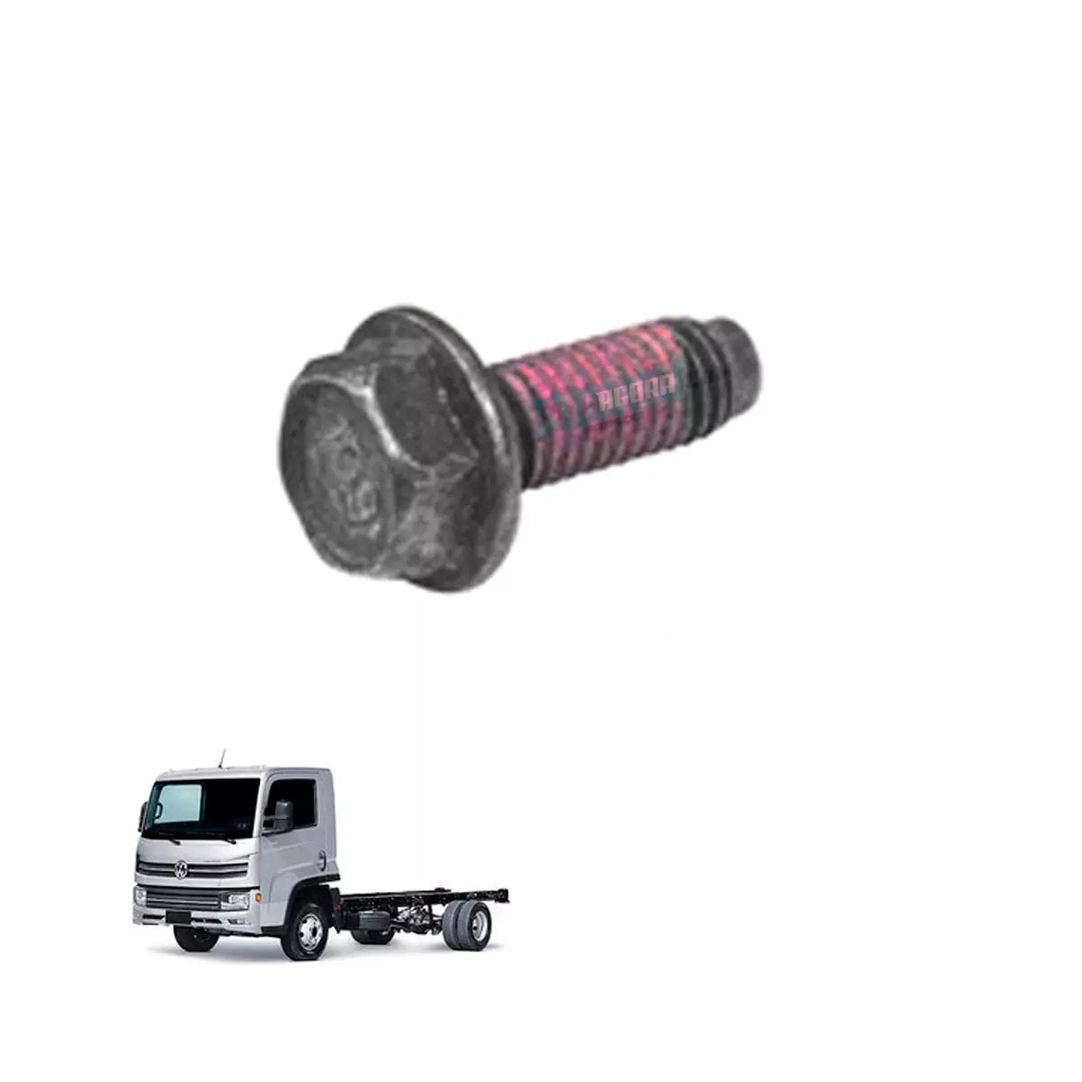 PARAFUSO SEXTAVADO FIXA TAMPA DIFERENCIAL VW 8.9 10.5 M8X22MM VW NOVO DELIVERY 6