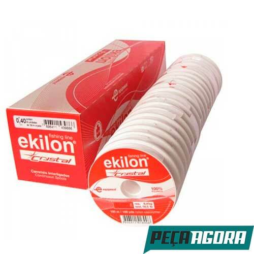 LINHA PARA PESCA EKILON CRYSTAL 0,20MM COM 100MT CAIXA C/ 20 (15707CC)